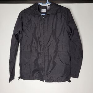Emma James Black Windbreaker Jacket